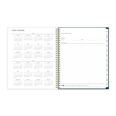 2026-2027 Blue Sky Greta 8.5" x 11" Academic Weekly & Monthly Planner, Plastic Cover (136479-A27)