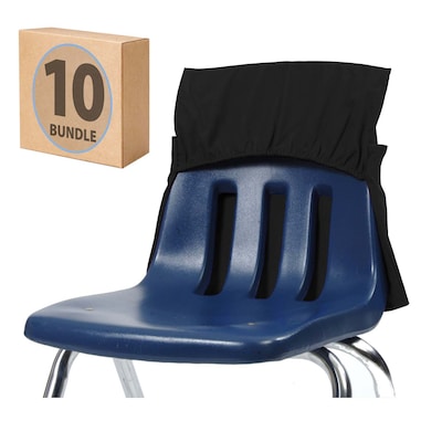Seat Sack Seat Storage, 9.45 x 8.46 x 3.94, Black, 10/Pack (30101BUNDLE)