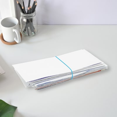 Alliance Non-Latex Multi-Purpose #19 Rubber Bands, 3-1/2 x 1/16, Cyan Blue, 360/Pack (42199)