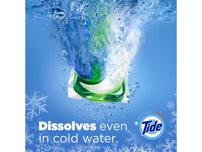 Tide PODS HE Laundry Detergent Capsules, Coldwater Clean Original Scent, 66 oz., 76 Capsules/Pack (09165)