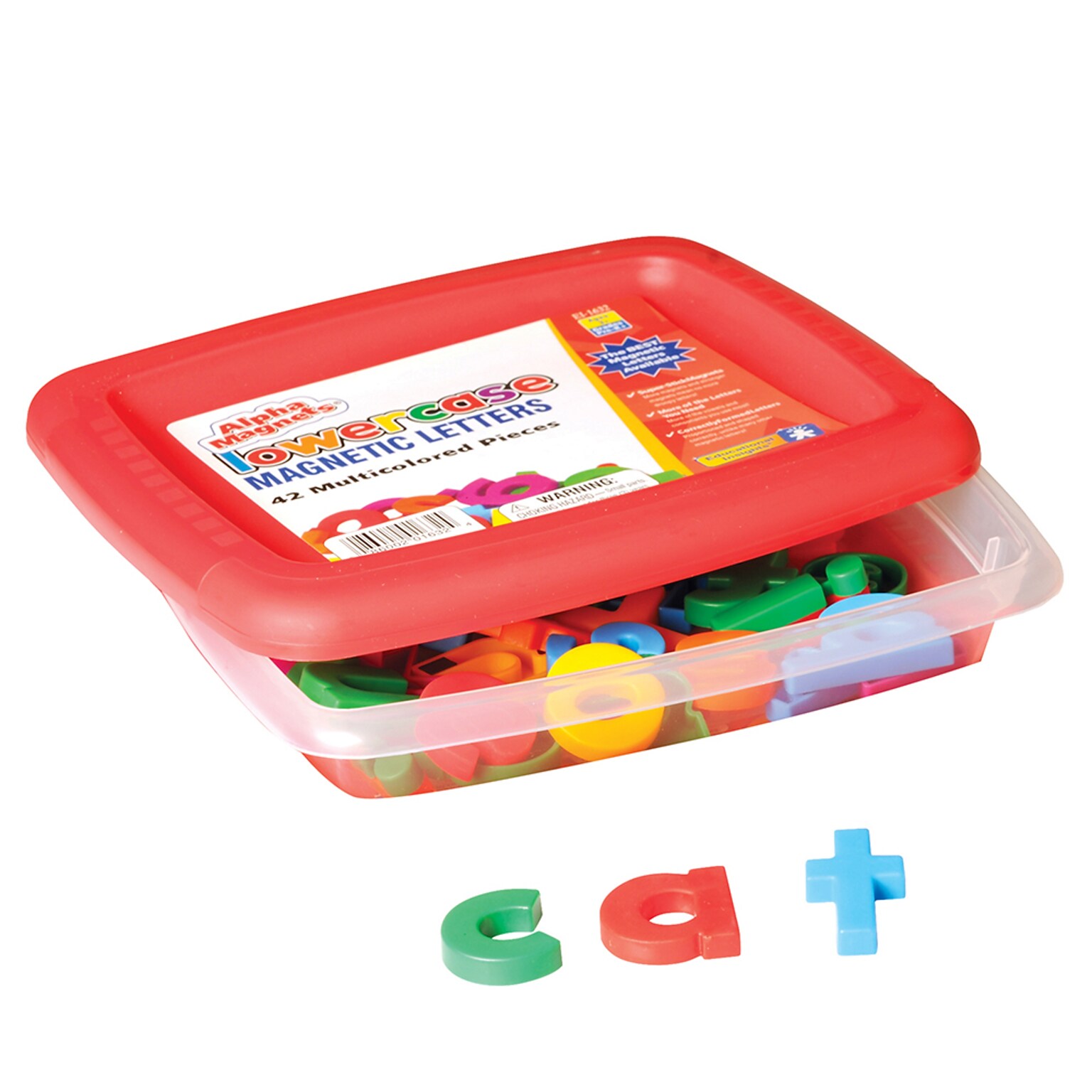 Educational Insights AlphaMagnets  Plastic Multicolored Lowercase, 42/Pack, 2 Packs (EI-1632-2)