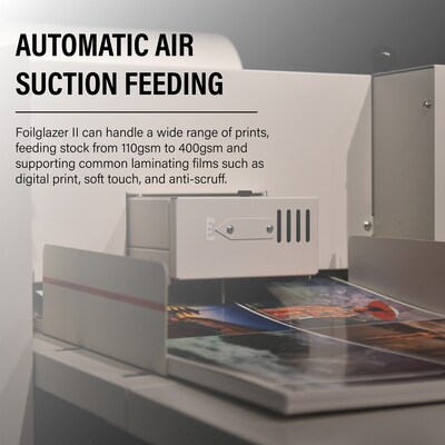 MBM Foilglazer II Automatic Laminator & Foil Fuser, Paper Size up to 14.3" x 23.6", 16.4 ft/min Laminating Speed (CU0484)