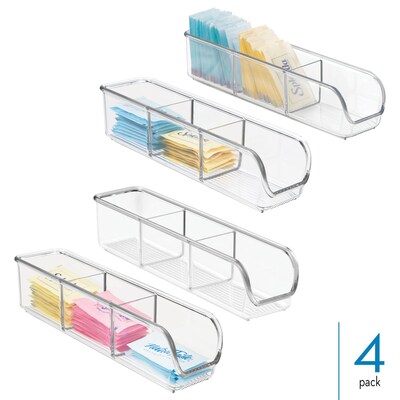 iDESIGN Sugar Packet Organizers, Clear, 4/Set (27821M4)