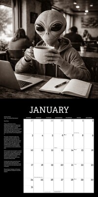 2027 Willow Creek Alien Diaries 12" x 12" Monthly Wall Calendar, Assorted Colors (58688)