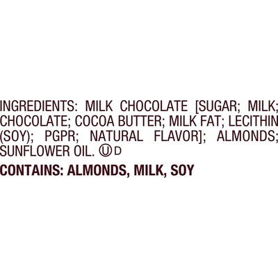 HERSHEY'S Milk Chocolate with Whole Almonds Candy Bars, 2.6 oz., 18/Box (HEC22100)