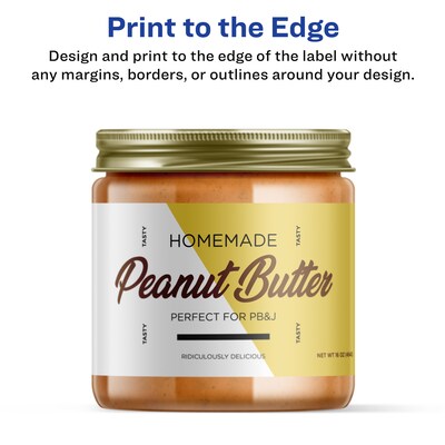 Avery Laser/Inkjet Rectangle Waterproof Multipurpose Labels, 3.25"  x 7.75", White, 20/Pack (94260)