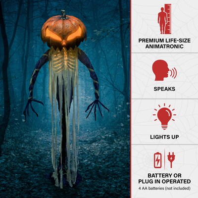 Haunted Hill Farm Pumpkin Sentinel by Tekky (HHPUMPSENT-3FLSA)