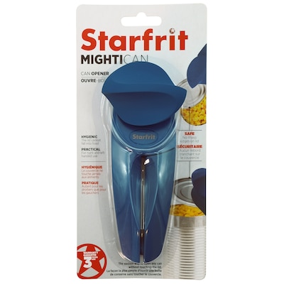 Starfrit MightiCan Heavy-Duty Non-Slip Knob Can Opener, Blue (092078-006-0000)