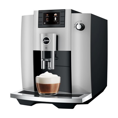 JURA E6 2-Cups Coffee & Espresso Machine Combination, Platinum (15465)
