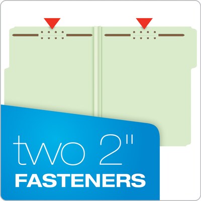 Pendaflex Reinforced Pressboard Classification Folder, 1" Expansion, Letter Size, Light Green, 25/Box (17178EE)