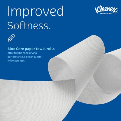 Kleenex Professional Recycled Hardwound Paper Towels, 1-ply, 700 ft./Roll, 6 Rolls/Carton (25637)