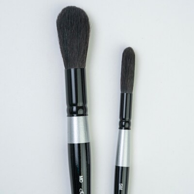Silver Brush Black Velvet Jumbo Round Brushes, 2/Set (SLVBV3059)