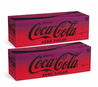 Coca-Cola Zero Sugar Cherry Cola, 12 oz., 24/Carton (00049000047516)