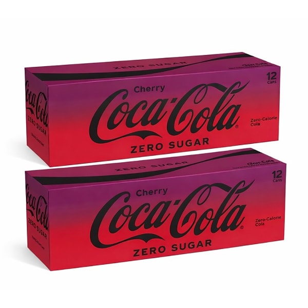 Coca-Cola Zero Sugar Cherry Cola, 12 oz., 24 Cans/Carton