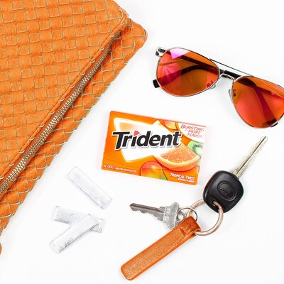 Trident Sugar Free Tropical Twist Gum, 14 Pieces/Pack, 12/Packs (VAM00502)
