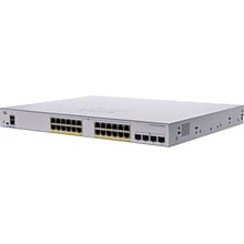 Cisco Business 350 Series 28-Port Gigabit Ethernet Managed Switch, Silver (CBS350-24FP-4G-NA)