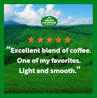 Green Mountain Breakfast Blend Whole Bean Coffee Packet, Light Roast, 18 oz. (GMT37567)