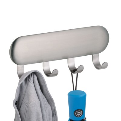 iDESIGN Hooks, Brushed Nickel, Stainless Steel, 4/Pack (28138M4)