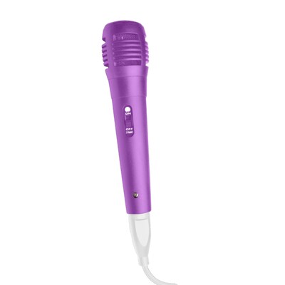 Crayola Portable Bluetooth Karaoke Speaker with FM Radio and Microphone, Pink & Purple (CBX210M)