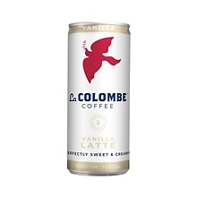 La Colombe Draft Vanilla Latte Caffeinated Cold Brew Coffee, Medium Roast, 9 Fl. Oz., 12/Carton (PPP