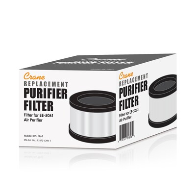 Crane HS-1967 HEPA Air Purifier Filter, 3.67" x 5.1"