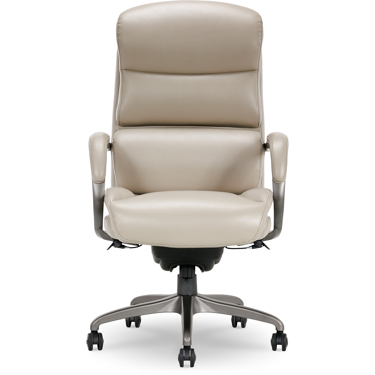 La-Z-Boy Aberdeen Bonded Leather Executive Chair, Beige (LF51122)