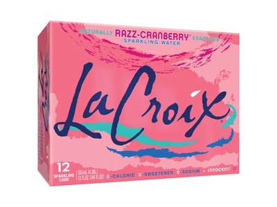 LaCroix Razz-Cranberry Sparkling Water, 12 oz., 24 Cans/Carton (NAV40132)