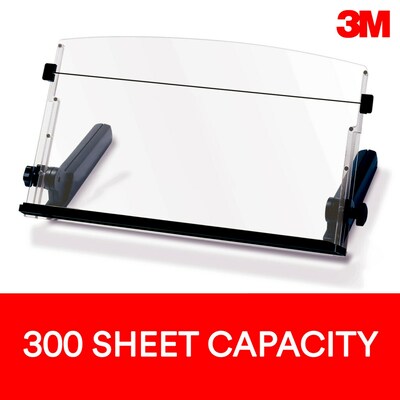 3M Document Stand with Lip & Guide Bar, Clear (DH640)