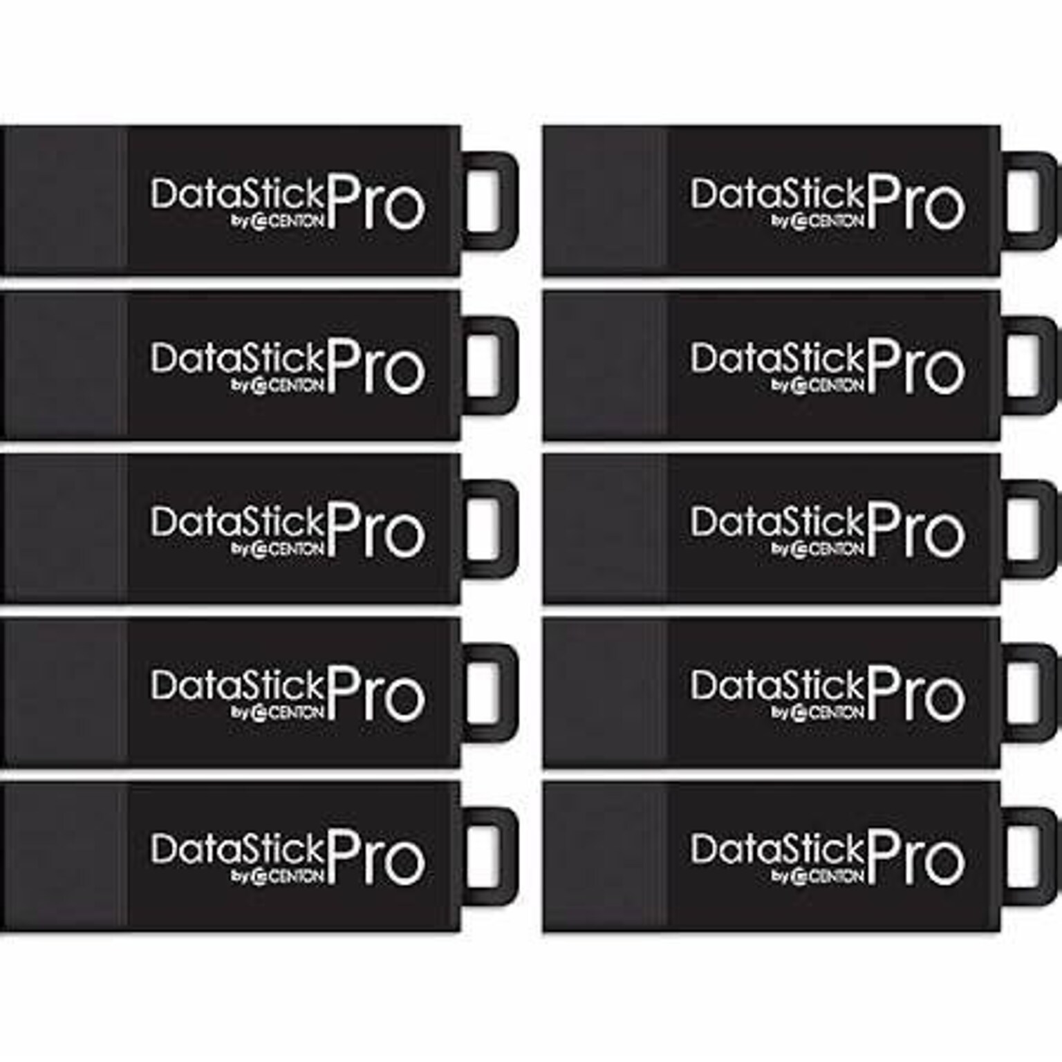 Centon ValuePack DataStick Pro 256GB USB 3.2 Type A Flash Drive, Black (C1-U3P6-256G-10B)