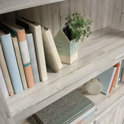 Sauder Select 70"H 5-Shelf Bookcase, White Plank (426420)