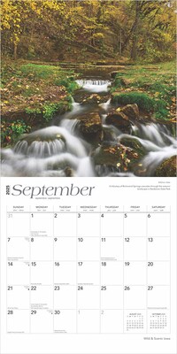 2025 BrownTrout Iowa Wild & Scenic 12" x 12" Monthly  Wall Calendar (9781975474973)