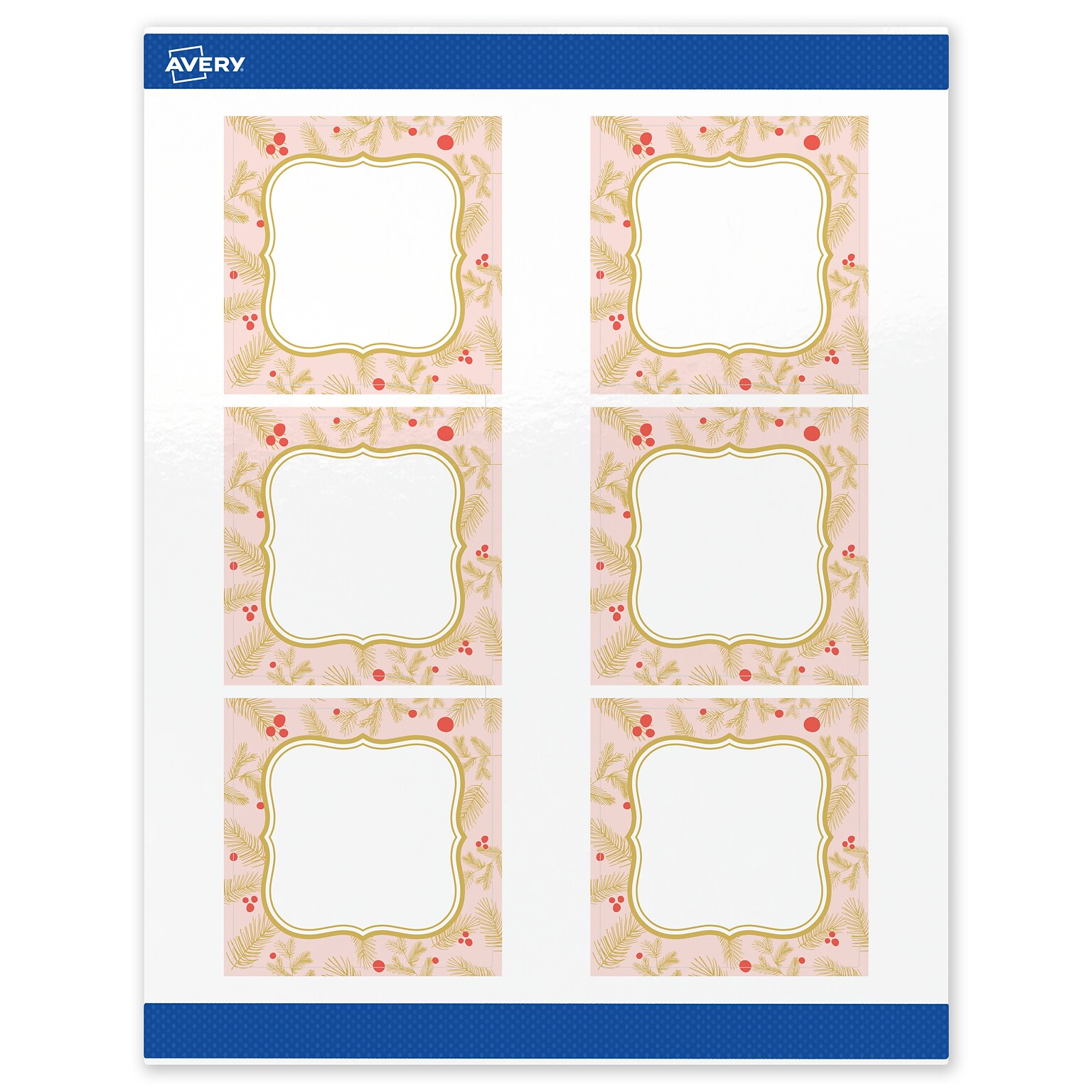 Avery Square Multipurpose Labels, 3 x 3, White, 60/Pack (19479370474)