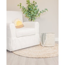 Premium Handcrafted 48x48 Nursery & Baby Wool Rug with Natural Sea Grass Inner Layer - Durable, Styl