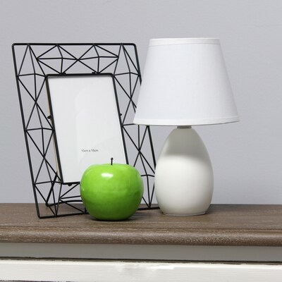 Simple Designs 9.45" LED Table Lamp, Off White (LT2009-OFF-LB)