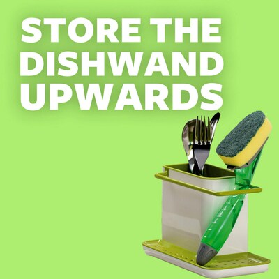 Scotch-Brite Heavy Duty Dishwand, Green/Yellow, 1/Pack (650-4)
