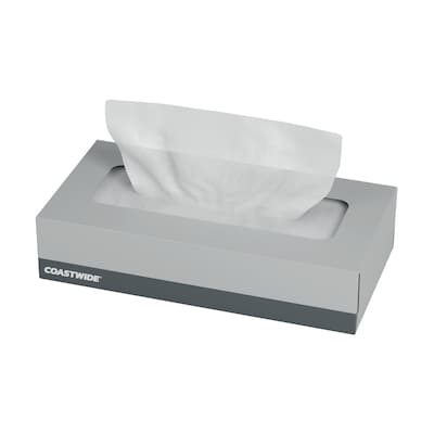 Coastwide Professional Facial Tissue, 2-Ply, 100 Sheets/Box, 30 Boxes/Carton