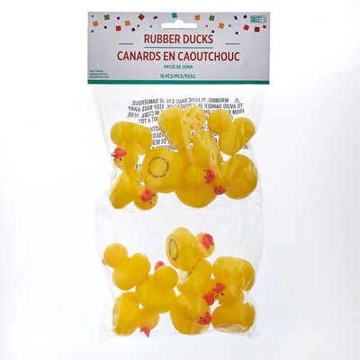 Party City Mini Rubber Ducks, 16/pack (AM3901936-NS)