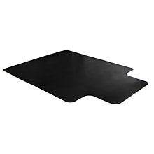 Floortex Advantagemat Vinyl Hard Floor Chair Mat with Lip, 36 x 48, Black (FC123648HLBV)