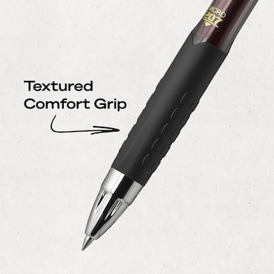 uniball 207 Retractable Gel Pens, Micro Point, 0.5mm, Red Ink, Dozen (61257)