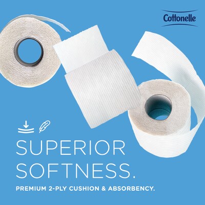 Cottonelle Professional Recycled Toilet Paper, 2-ply, White, 451 Sheets/Roll, 60 Rolls/Case (17713)