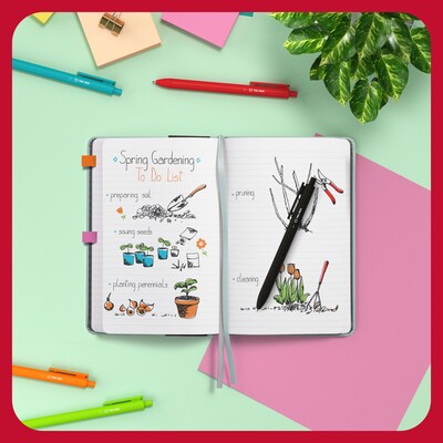 TRU RED™ 5.5” x 8” Medium Flexible Cover Narrow Ruled Journal, Sage (TR61955)