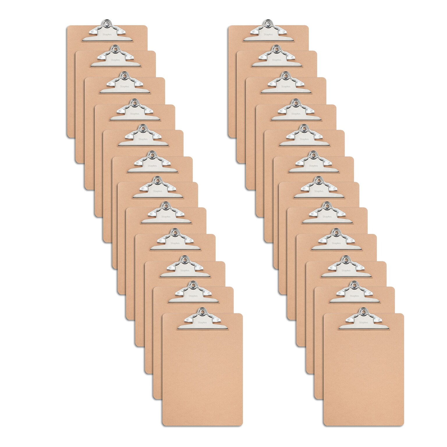 Staples Hardboard Clipboard Letter Size, 24/Pack (44290CT-CC)