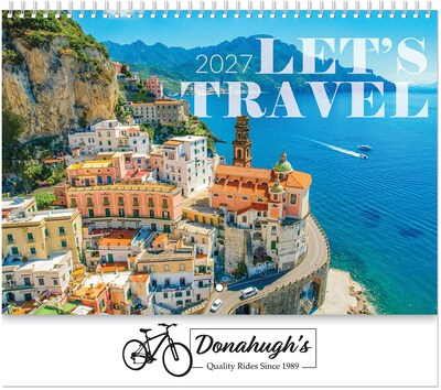 Custom Lets Travel Wall Calendar Spiral