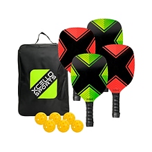 Xcello Sports Pickleball 4-Piece Racket Set, Multicolor (XS-PB-RS-1)