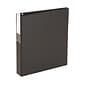 Avery Economy 2" 3-Ring Non-View Binders with Label Holder, Round Ring, Black (04501)