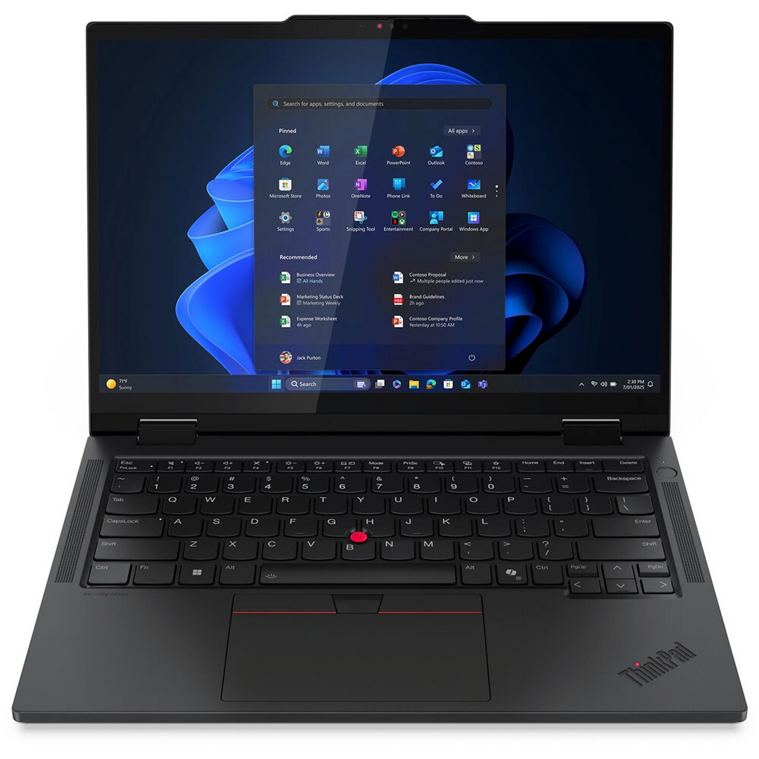 Lenovo ThinkPad T14s Gen 1 14 2-in-1 Touchscreen AI Laptop, Intel Core Ultra 5 235U, 2GHz, 16GB RAM, 512GB SSD, Windows 11 Pro
