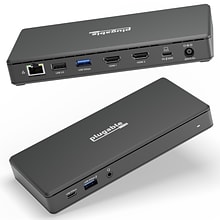 Plugable USB-C Dual HDMI Display Docking Station With 65W Laptop Charging  (UD-MSTH2)