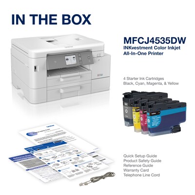 Brother INKvestment Tank MFC-J4535DW All-in-One Color Inkjet Printer