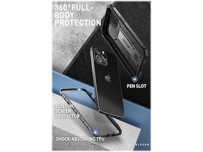 i-Blason ArmorBox Black Rugged Case for iPhone 14 Pro Max (iPhone2022Pro-6.7-Armorbox-SP-Black)