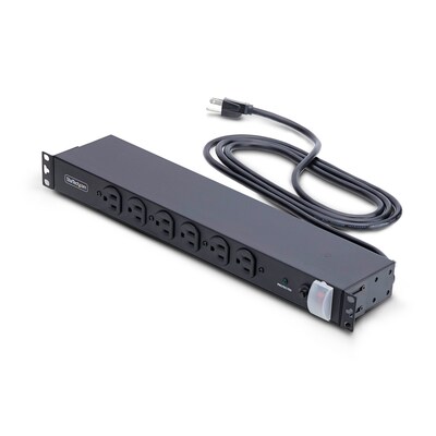 StarTech Rack PDU 120V Rack Power Distribution Unit, 14-Outlet, 1U Rack-Mount (1415B8H-RACK-PDU-SP)